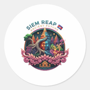 PEGATINA REDONDA SIEM REAP
