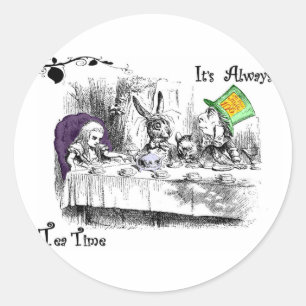 Pegatina Redonda Siempre es tiempo de té