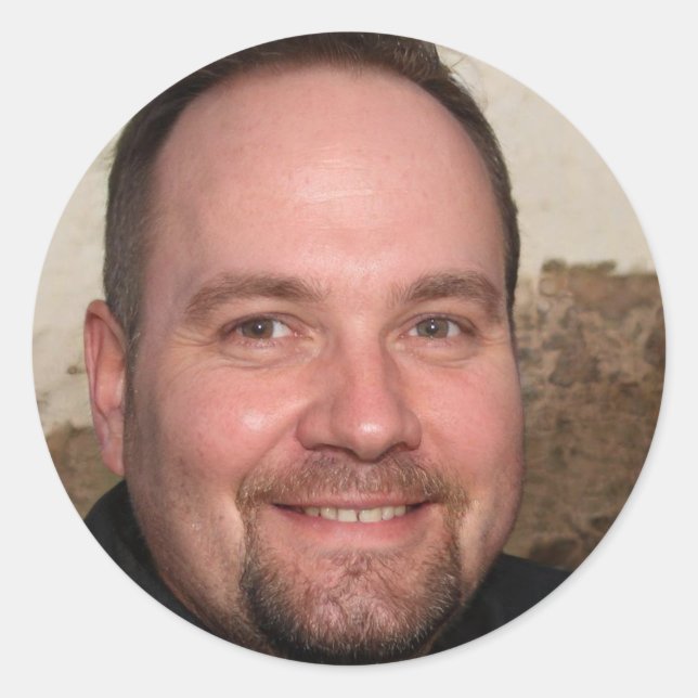 Pegatina Redonda Siempre Sé Tú Mismo (Anverso)