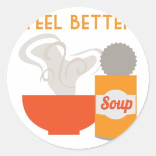 Pegatina Redonda Siéntete mejor