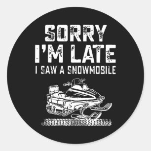 Pegatina Redonda Siento haber llegado tarde a ver un invierno de mo