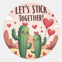 Sigamos juntos: Cute Cactus Valentine