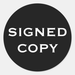 PEGATINA REDONDA SIGNEDCOPIA