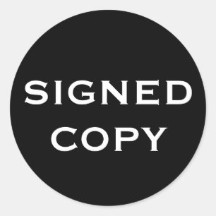 PEGATINA REDONDA SIGNEDCOPIA