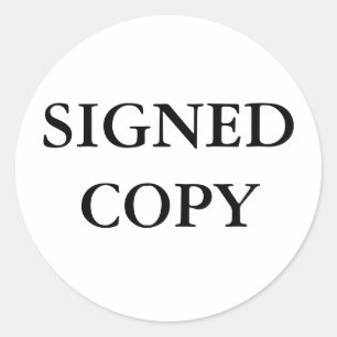 PEGATINA REDONDA SIGNEDCOPY