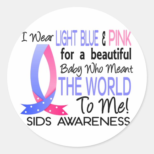 Pegatina Redonda Significa El Mundo Para Mí Los Pequeños Estados In (Anverso)