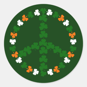 Pegatina Redonda Signo de paz irlandés