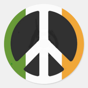 Pegatina Redonda Signo de paz irlandés