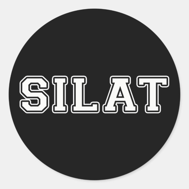 Pegatina Redonda Silat (Anverso)