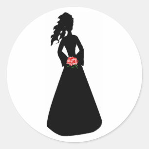 Pegatina Redonda Silhouette III