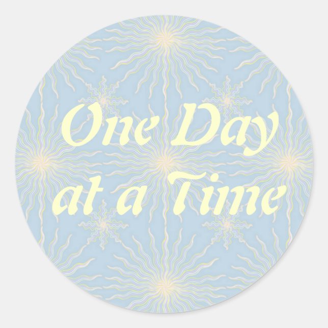 Pegatina Redonda Silktones Sun Star ODAT (Anverso)