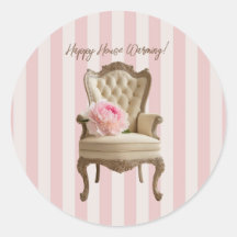 silla de ala Reina Ana Pink Peony