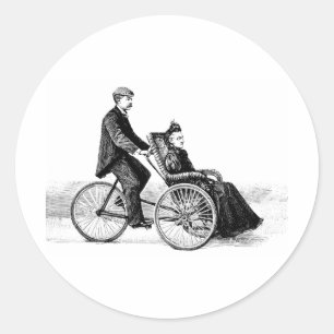 Pegatina Redonda Silla de ruedas para bicicleta - Bicicletas victor