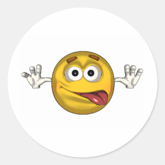 Pegatina Redonda Silly - diente