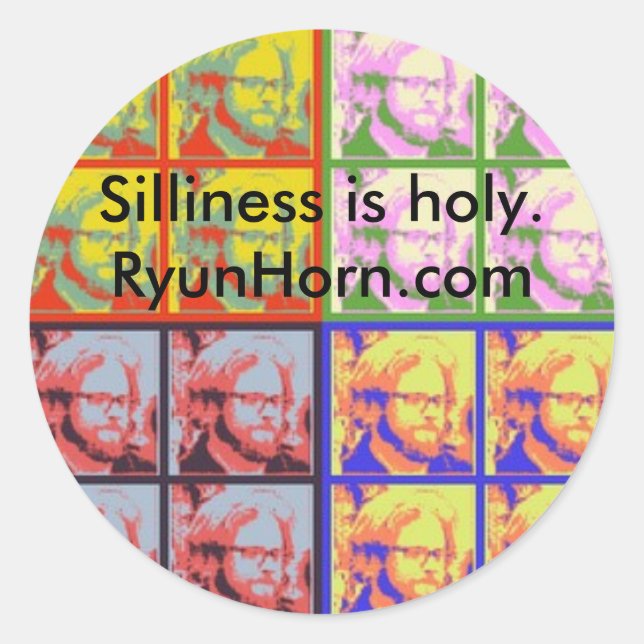 Pegatina Redonda SillyPopSticker (Anverso)