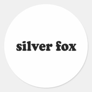 PEGATINA REDONDA SILVER FOX