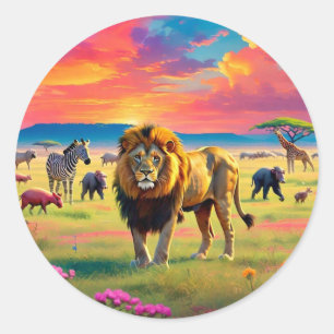 Pegatina Redonda "Silvicultura dinámica"