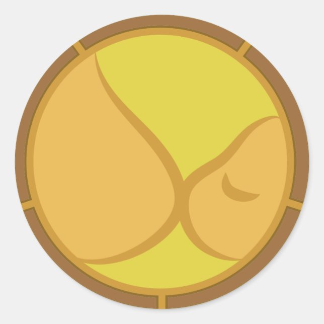 Pegatina Redonda Símbolo de amamantamiento (Anverso)