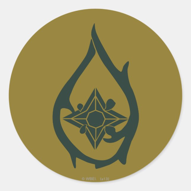 Pegatina Redonda Símbolo de caída de TAURIEL™ (Anverso)