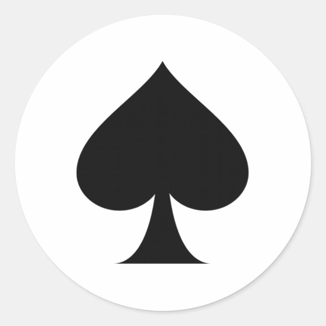 Pegatina Redonda Símbolo de espacio (Anverso)