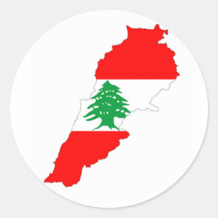 Pegatina Redonda símbolo de forma del mapa de bandera del país del