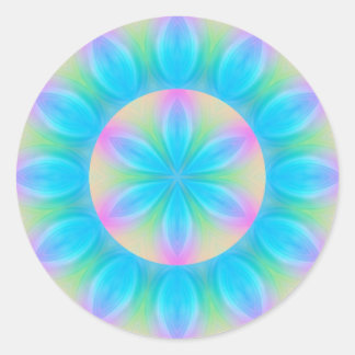 Pegatina Redonda Símbolo de mandala mística