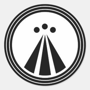 Pegatina Redonda Símbolo de OBOD