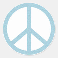 Símbolo de paz azul de Arty
