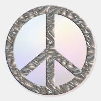 Símbolo de PAZ - PLATA | luz de color
