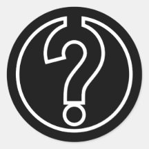 Símbolo de pregunta en círculo negro
