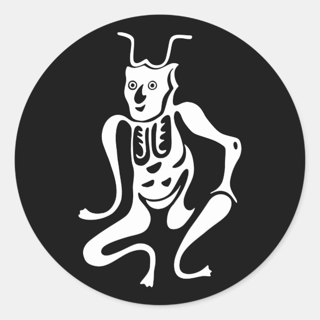 Pegatina Redonda Símbolo de Protección Tsuno-daishi-01 (Anverso)