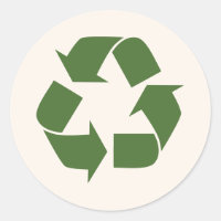 Símbolo ecológico de reutilización y reciclaje de