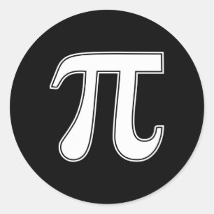 Pegatina Redonda Símbolo Pi Day Funny Graphal Apparel Pi