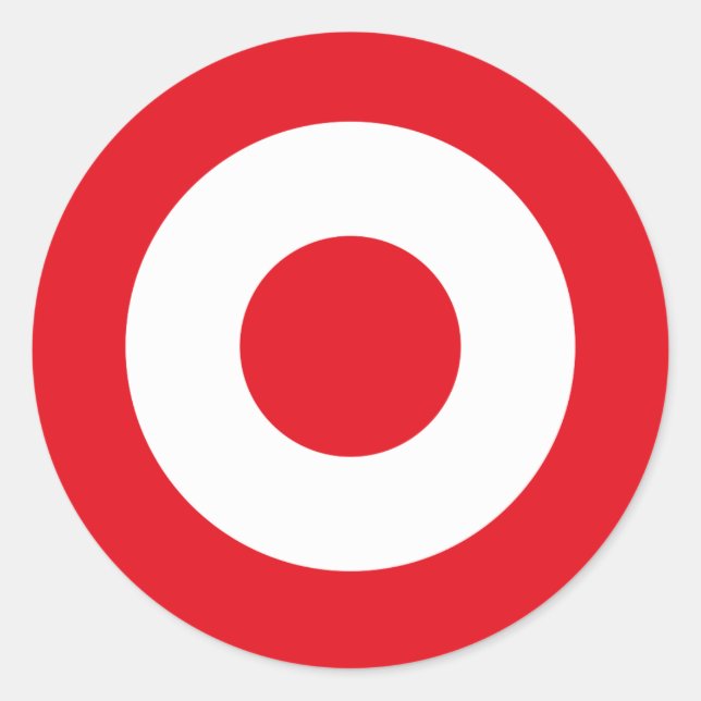 Pegatina Redonda Símbolo redondeado del ejército de la bandera del  (Anverso)