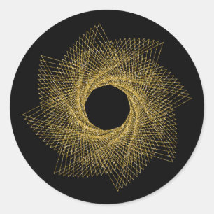 Pegatina Redonda Símbolo sagrado de geometría