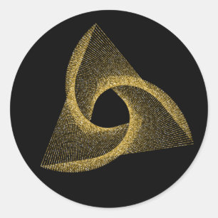 Pegatina Redonda Símbolo sagrado de geometría