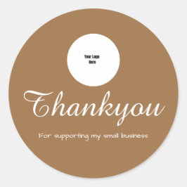 Pegatina Redonda Símbolo sencillo de diseño de logotipo moderno