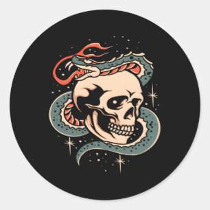 Pegatina Redonda Símbolo tribal del tatuaje del tatuaje