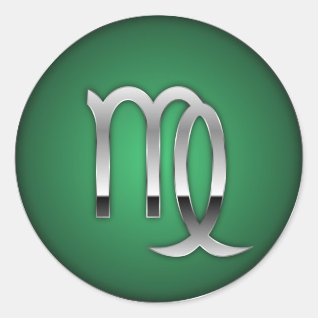 Pegatina Redonda Símbolo zodiaco (Anverso)