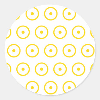 Pegatina Redonda Símbolos Astrology Planet Sun