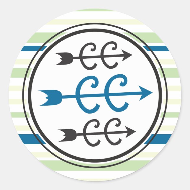 Pegatina Redonda Símbolos de ejecución entre países - Azul de ejecu (Anverso)