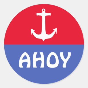 Pegatina Redonda Símbolos simples - ANCHOR + tus ideas