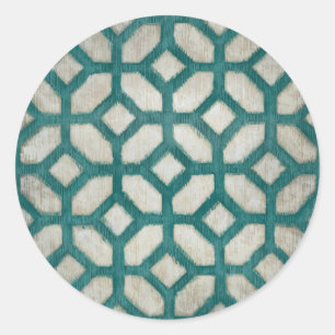 Pegatina Redonda Simetría de espectro IX