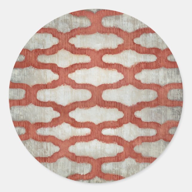 Pegatina Redonda Simetría de espectro VI (Anverso)