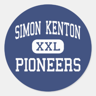 Pegatina Redonda Simon Kenton - Pioneros - Alto - Independencia
