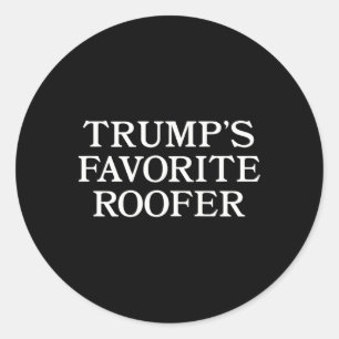 Pegatina Redonda Simpatizante de Trump Techador Divertido Para Tech