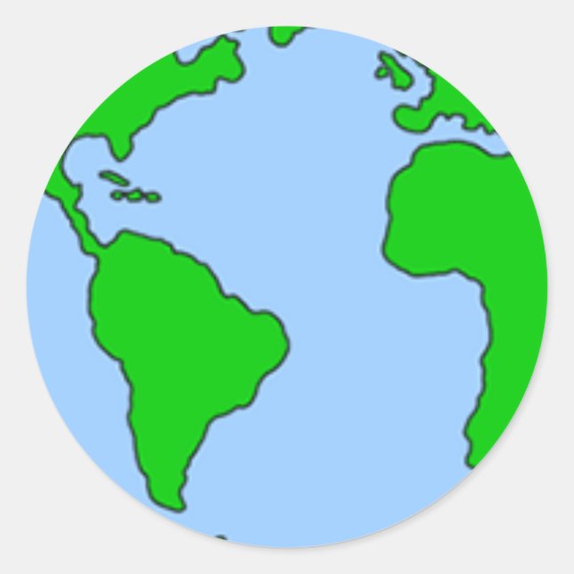 Pegatina Redonda simple (Anverso)