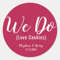 Simple Borgoña que queremos a las cookies favores