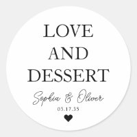 Simple Classic LOVE POSSERT Heart Wedding Favor