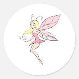 Pegatina Redonda simple Fairy